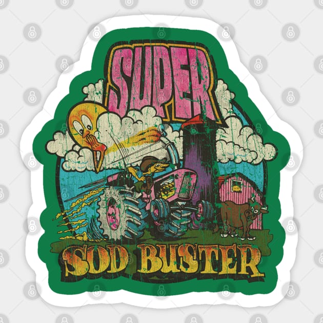 Super Sod Buster Tractor 1974 Sticker by JCD666